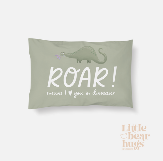 Dinosaur Toddler Pillow Case