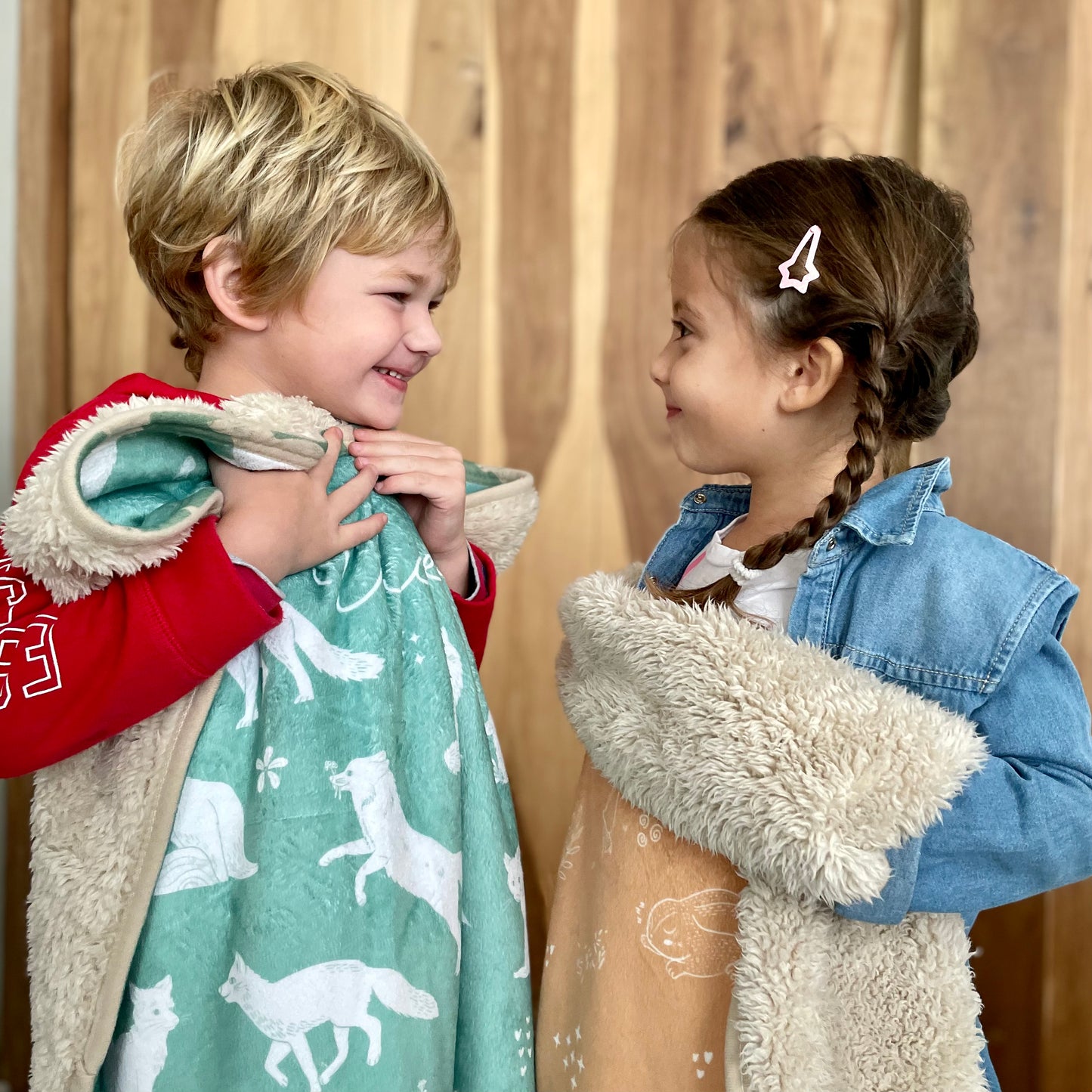 Foxes Personalized Blanket