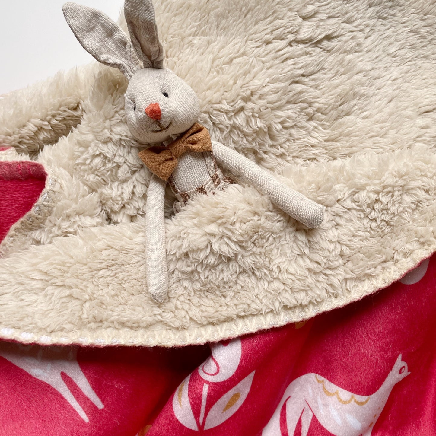 Scandinavian Personalized Blanket in Red