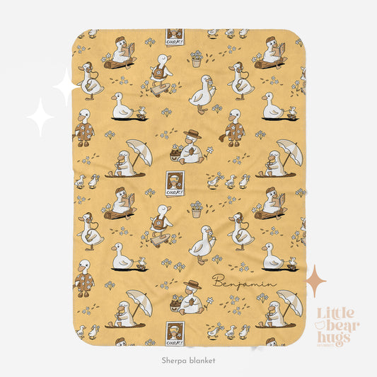 Ducks Gone Wild Personalized Blanket