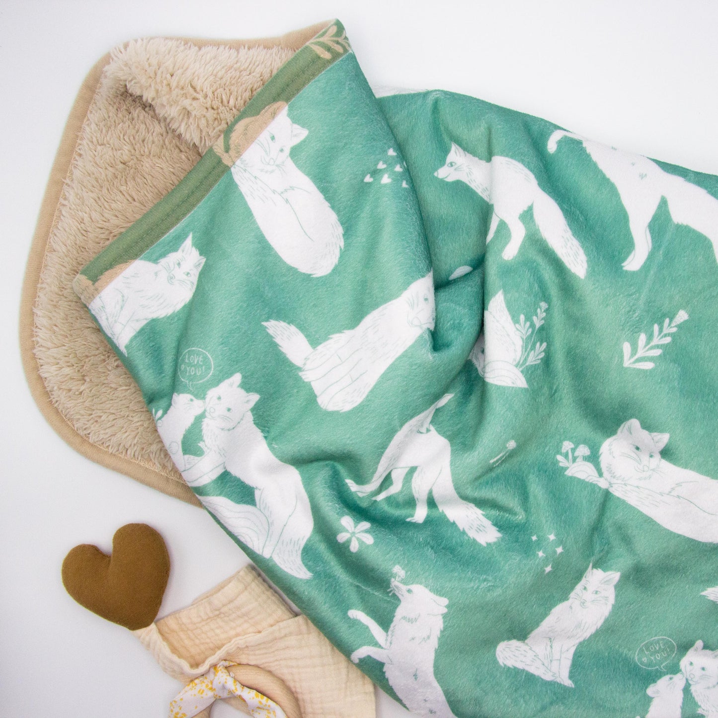 Foxes Personalized Blanket