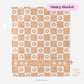 Checkered Flower Personalized Blanket