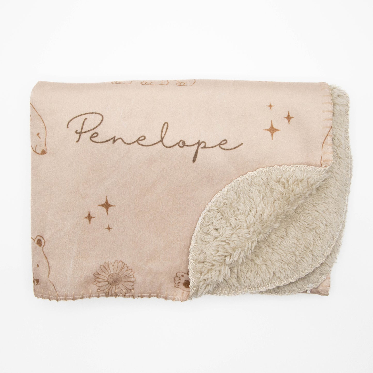 Mama bear & Cubs Personalized Blanket