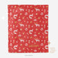 Scandinavian Personalized Blanket in Red
