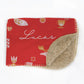 Scandinavian Personalized Blanket in Red